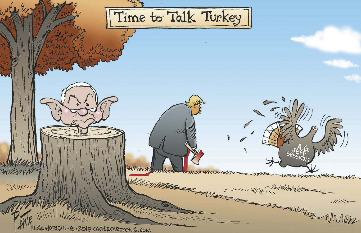 Bruce Plante Cartoon: Jefferson Beauregard Sessions